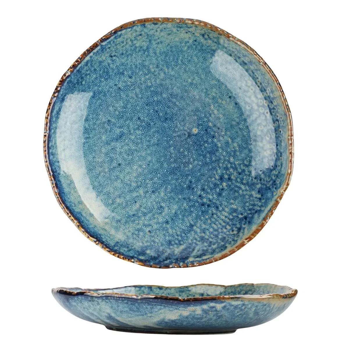 Тарелка,блюдо 25,3*5,4 см, 700 мл, фарфор,серия Aqua Blue P.L., фото 1