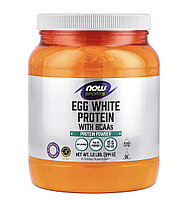 Now foods яичный белок, без вкуса, 544г