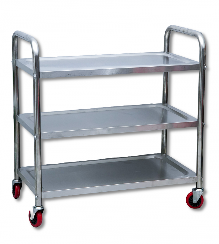 Тележка официантская трех ярусная 0,8 мм, фото 1