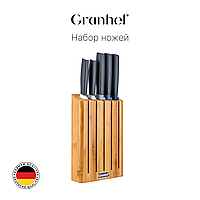 Набор ножей + подставка Granhel 6PCS Eco Line series