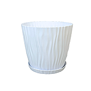 Горшок для цветов "Весна" 0,5л ЕХ-0260 (Цвет белый)