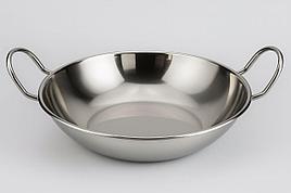 Миска 24х24х6 см сервировочная с ручками, нержавеющая сталь