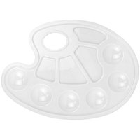 Палитра художника СТАММ, Палитры для рисования, овальная, пластик