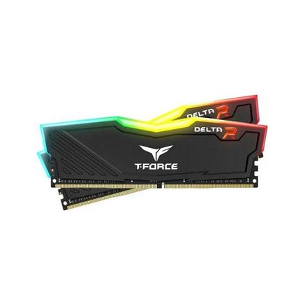 Оперативная память 16GB Kit (2x8GB) 3200MHz DDR4 Team Group DELTA RGB TF3D416G3200HC16FDC01 Black, фото 2