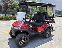 Гольфкар четырехместный GreenCamel Сонора A22L Lux Lifted (2+2 3500W) (Красный)