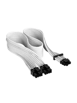 Cable (райзер), PCI-E 16X Corsair Premium Individually Sleeved, PCIe 5.0 x 16, CP-8920332, white, фото 1