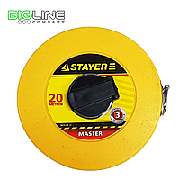 Мерная лента STAYER "MASTER" F-20, фиберглассовое двустороннее полотно, 20м