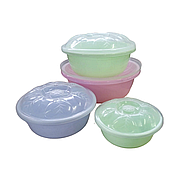 Набор мисок с крыйшками 4шт E0376