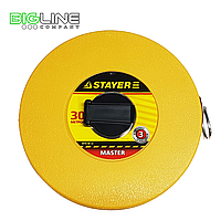 Мерная лента STAYER "MASTER" F-30, фиберглассовое двустороннее полотно, 30м