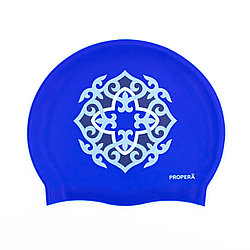 Шапочка PROPERA Flexifit Silk Effect Print I Kazakh pattern roual blue размер 54-60 см