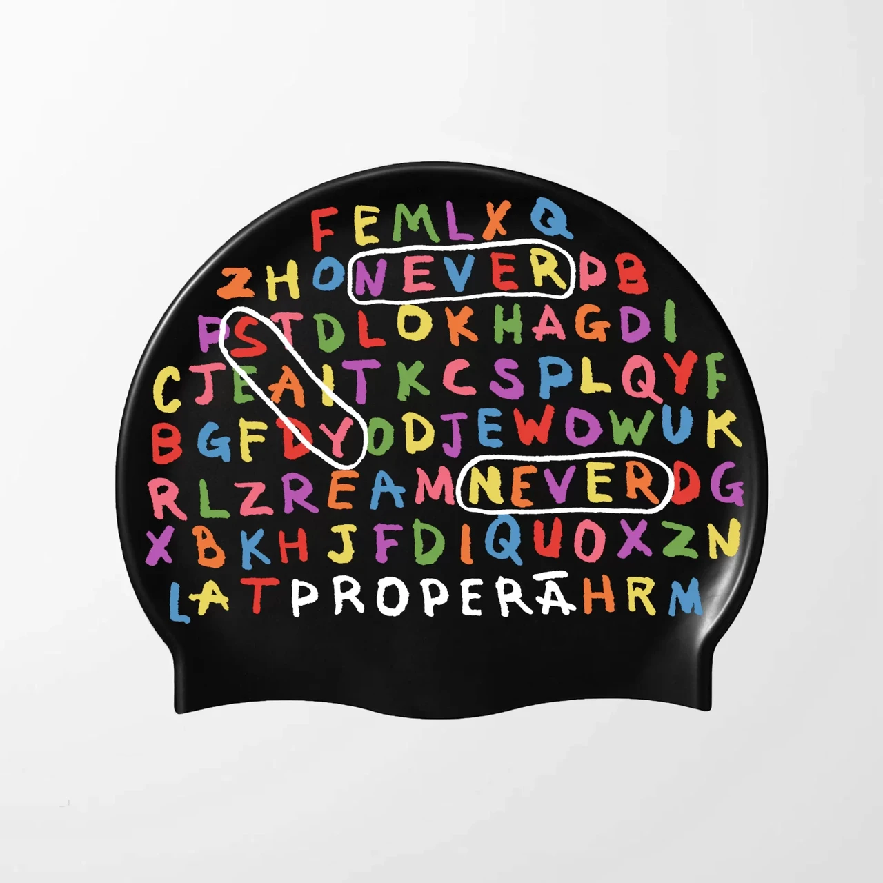 Шапочка PROPERA Flexifit Silk Effect Print I Super letters размер 54-60 см, фото 1