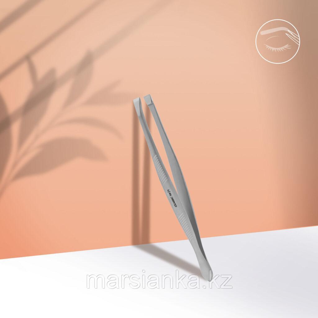 Пинцет для бровей Staleks CLASSIC 10 TYPE 1 (широкие прямые кромки), фото 1