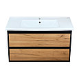 Комплект Тумба с умывальником Сиена 100 с умывальником Olivia 100 (подвесная), фото 3