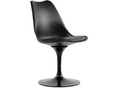 Стул Tulip style черный с черной подушкой