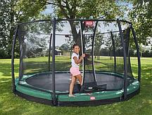 Батут Berg InGround Champion 430 Green с сеткой Deluxe