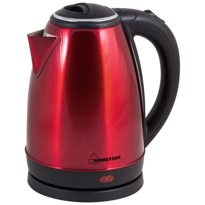 Чайник Homestar HS-1010 красный 1.8 л, 1.5 кВт, фото 1