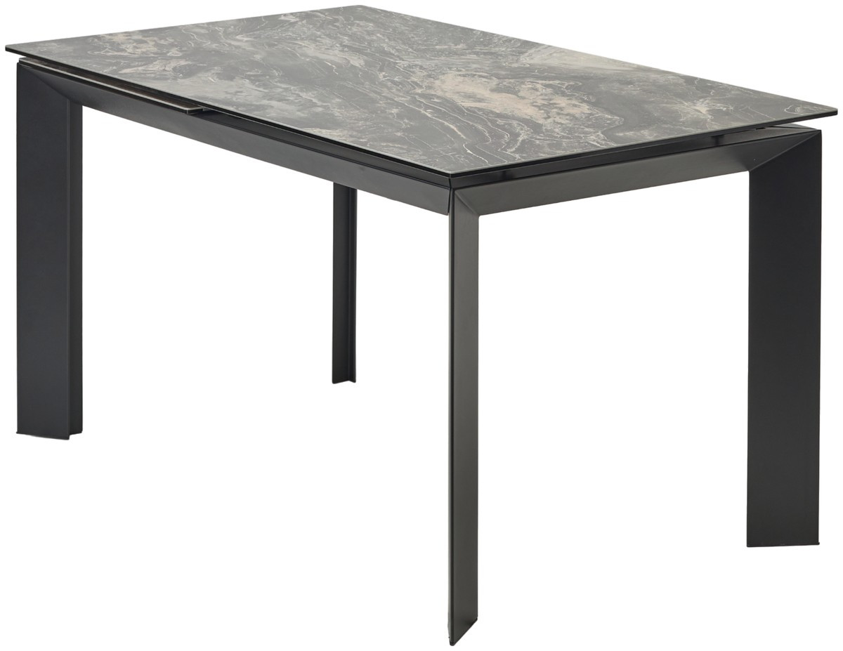 Стол Solid 180 итальянская керамика, черный каркас