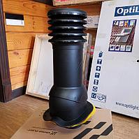 Вентиляционный выход HiVent PN Ø125 мм Монтерей Чёрный RAL 9005