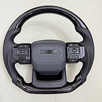 Руль на Land Cruiser Prado 150 2010-23 в стиле Prado 250 (Черное дерево) 2