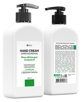 Питательный крем для рук с живицей "ПЕЧЕНЬЕ" Milv, 340 мл