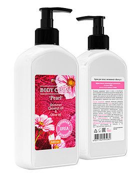 Крем для тела с мочевиной и шиммером Milv "ЖЕМЧУГ", 340 мл