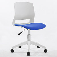 Поворотные удобные тканевые подушечки для конференц-зала, съемные красочные пластиковые офисные стулья