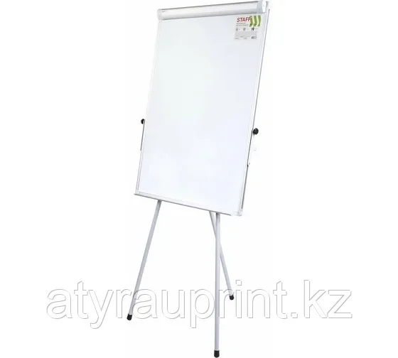 Доска-флипчарт магнитно-маркерная 70х100 см, тренога, регулируемая высота, STAFF, фото 1