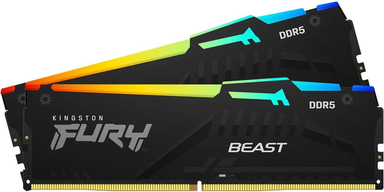 DIMM DDR5 64 GB kit  Kingston Fury Beast RGB (AMD+Intel), KF560C36BBEAK2-64, (2x32GB) CL36