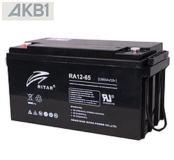Аккумуляторная батарея Ritar RA12-65 ( 12В 65 Ач | AGM | ДхШхВ, мм, 350*167*180 | Масса (± 3%), 17,5 кг )
