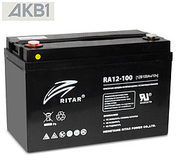 Аккумуляторная батарея Ritar RA12-100 ( 12В 100 Ач | AGM | ДхШхВ, мм, 328*172*220 | Масса (± 3%), 28,5 кг )