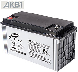 Аккумуляторная батарея Ritar RA12-120 ( 12В 120 Ач | AGM | ДхШхВ, мм, 407*177*225 | Масса (± 3%), 33.5 кг )