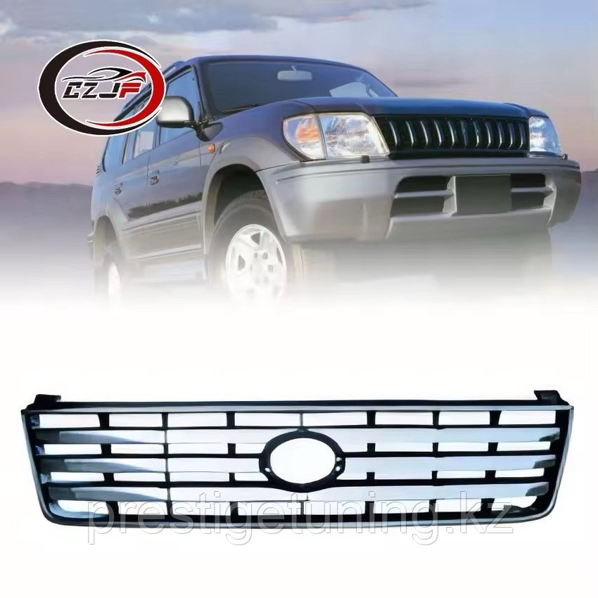 Решетка радиатора на Land Cruiser Prado 90/95 1996-02 дизайн OEM 2
