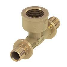 Тройник 90* с внутренней резьбой, 20 х 1/2" х 20, латунь, фото 1