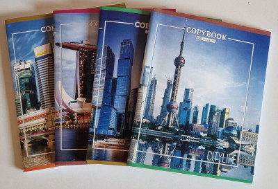 Тетрадь А5, 96л, клетка, скрепка., фото 1