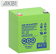 Аккумулятор WBR GP1255 (12V /5.5Ah | AGM | ДхШхВ, мм, 90x70x107 | Масса (± 3%)1.64 кг)