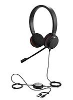 Гарнитура Jabra EVOLVE 20 SE Stereo MS USB C/A adapter Leather