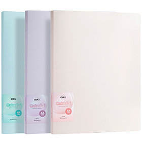 Папка с файлами DELI "Colorful", на 20 вкладышей, ассорти