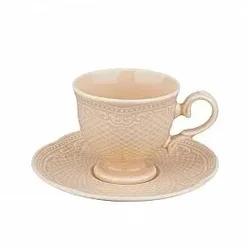 Кофейная пара 100 мл, фарфор,серия Aristocrat-Peach Tea, Noble