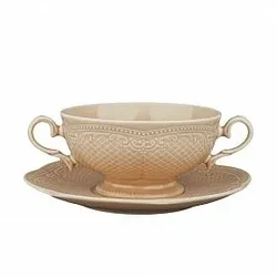 Бульонная пара 280 мл, фарфор,серия Aristocrat-Peach Tea, Noble