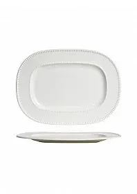 Блюдо овальное 33 cм,фарфор NOBLE серия LUXE, фото 1