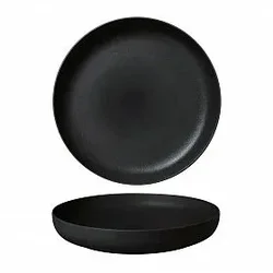Тарелка с бортом d=21.5 cм,фарфор NOBLE серия Fine Plus-Black Sand