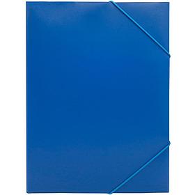 Папка на резинке Silwerhof, А4 пластиковая, 500 мкм, корешок 15 мм., синяя