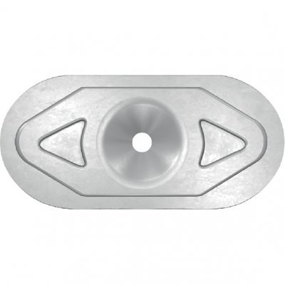 Стальной тарельчатый элемент для крепления жестких теплоизоляционных материалов к несущему основанию кровли, фото 1