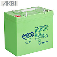 Аккумулятор WBR GPL12550 (12V /55Ah | AGM | ДхШхВ, мм, 226x135x214мм | Масса (± 3%) 17.3кг)