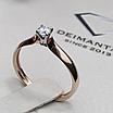Золотое Кольцо к/з, размер 16, 0,10Ct I1/G VG, масса 1.46г, фото 4