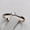 Золотое Кольцо ж/з, размер 16.8, 0,10Ct I1/H VG, масса 1.53г, фото 6