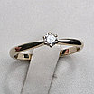 Золотое Кольцо ж/з, размер 16.8, 0,10Ct I1/H VG, масса 1.53г, фото 9