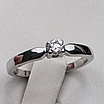 Золотое Кольцо б/з, размер 15,3, 0,11Ct VS1/H VG, масса 2,05г, фото 10