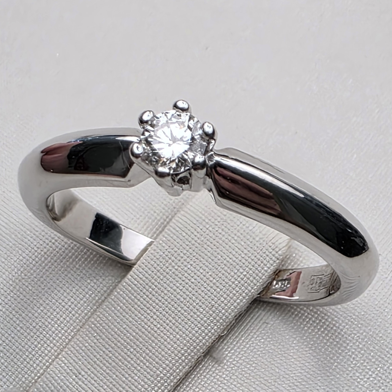 Золотое Кольцо б/з, размер 17,8, 0,15Ct VS1/G VG, масса 3.58г, фото 1