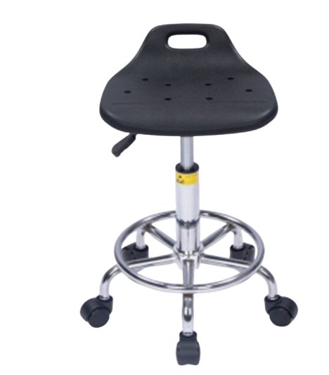 Стул мобильный, на газлифте, пенополиуретан М03 с опорным кольцом, фото 1